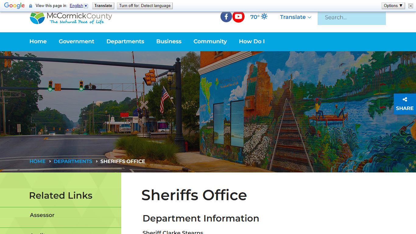 Sheriffs Office - McCormick County, SC