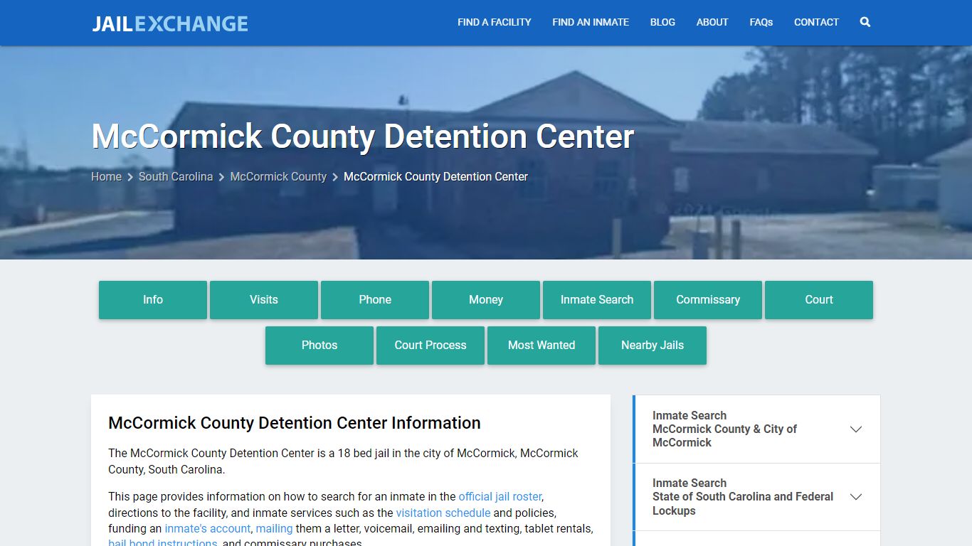 McCormick County Detention Center - Jail Exchange
